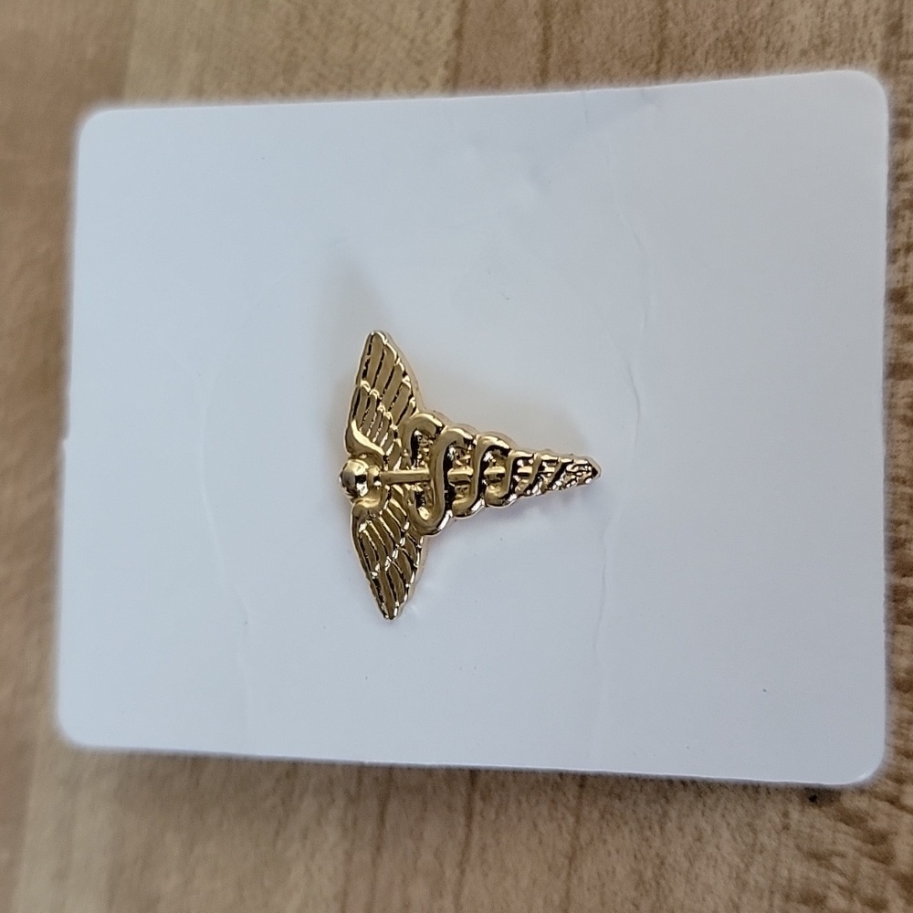 Caduceus Lapel Brooch